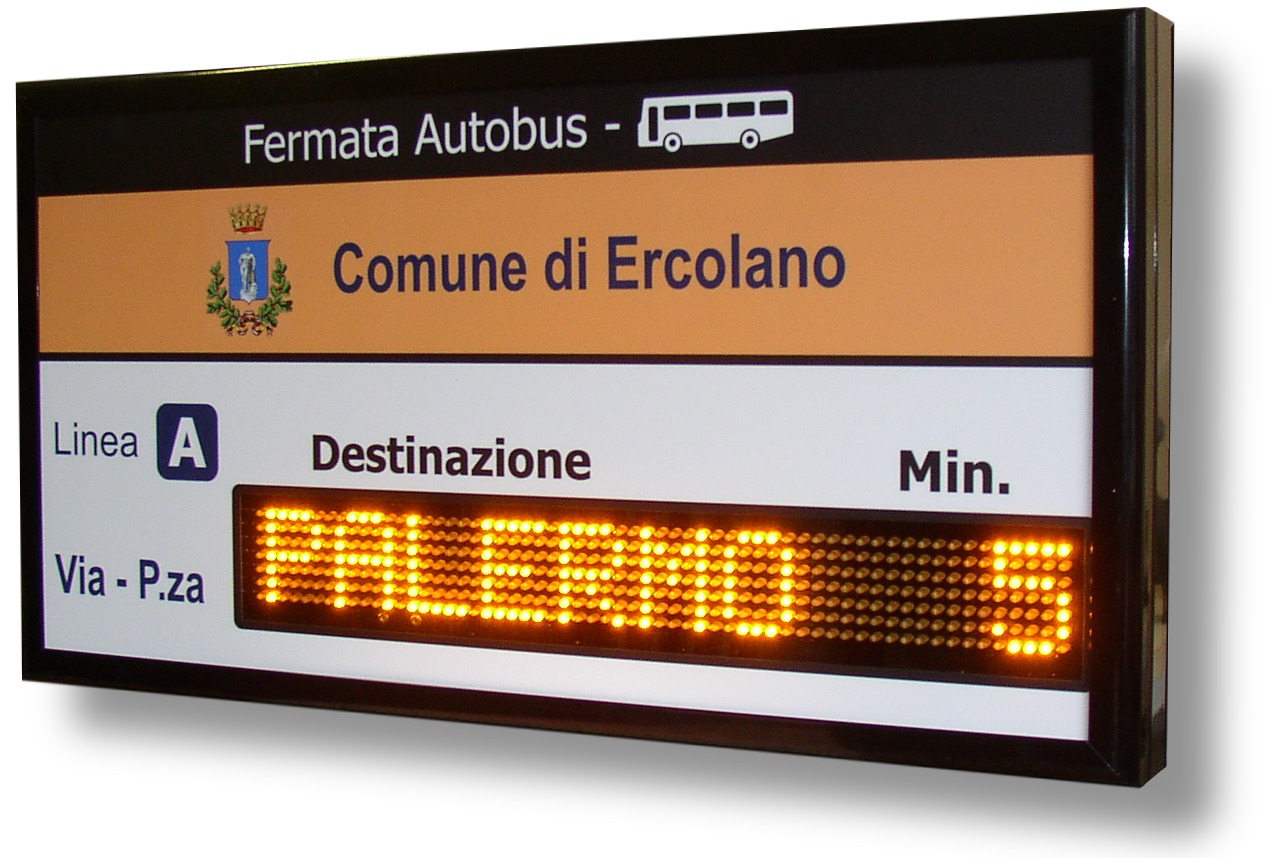 monitor che da informazioni al pubblico