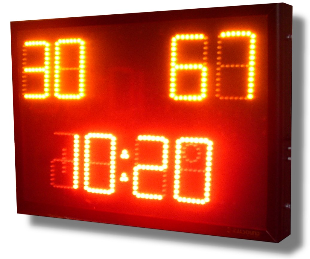 Display Sport Segnapunti Rosso Ambra